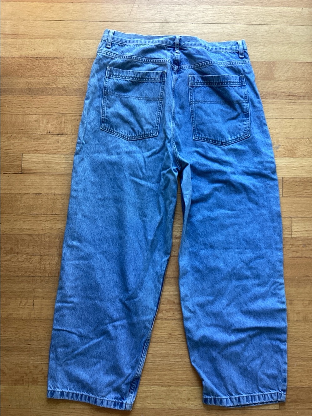 Topshop Relaxed Fit Blue Men's Jeans